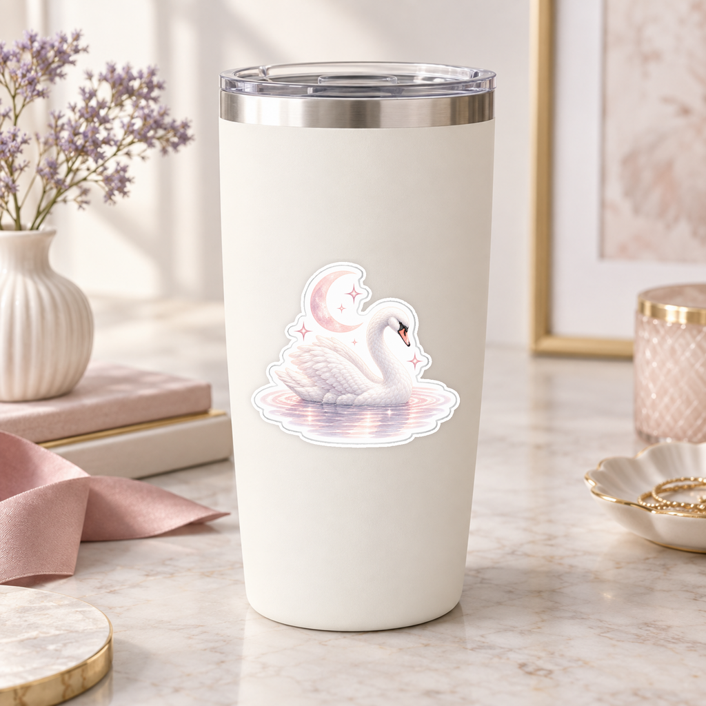 Swan Serenity Stickers