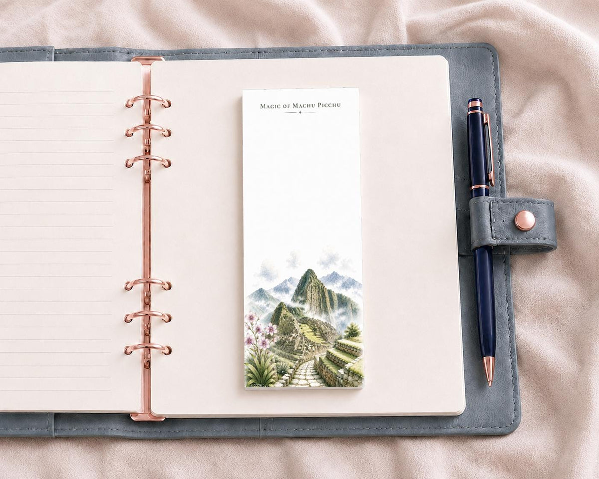 Magic of Machu Picchu Skinny Notepad