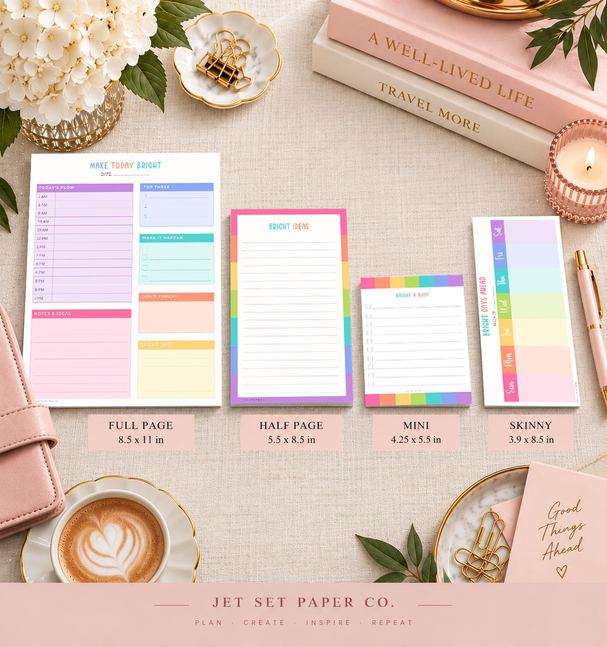 The Bright Side Skinny Weekly Planner Pad
