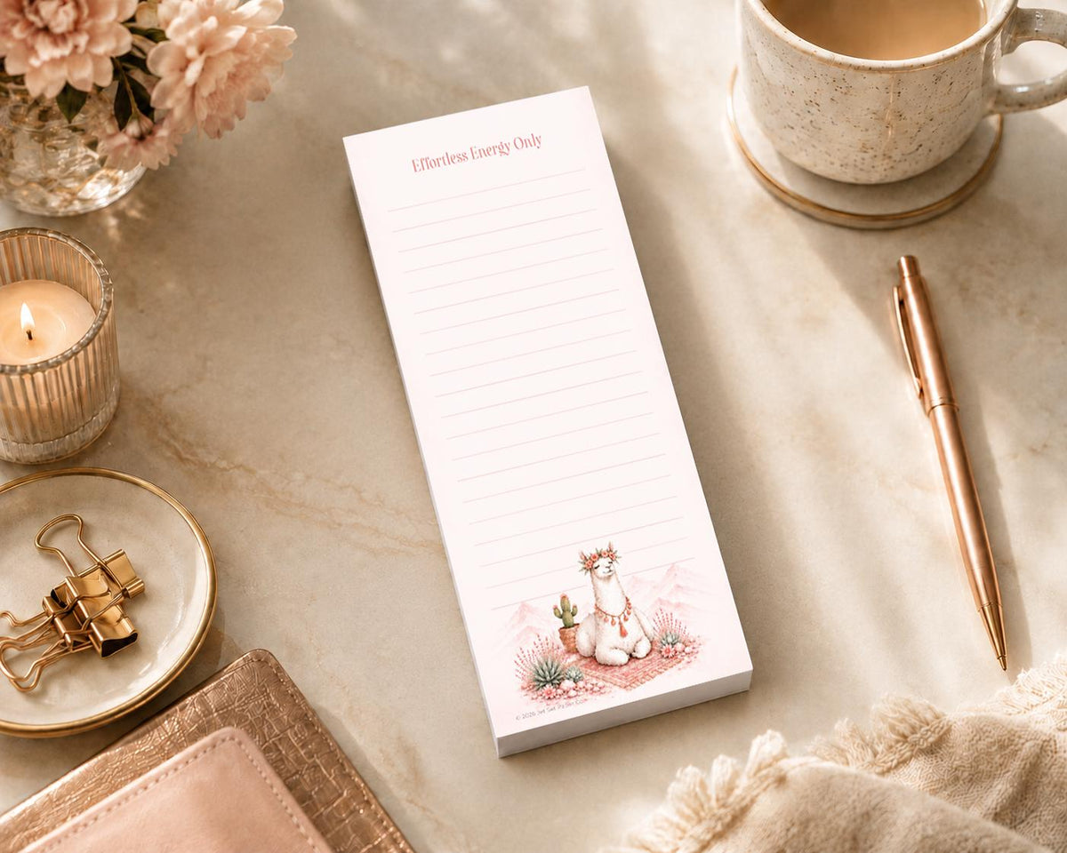 Llama Luxe Skinny Notepad