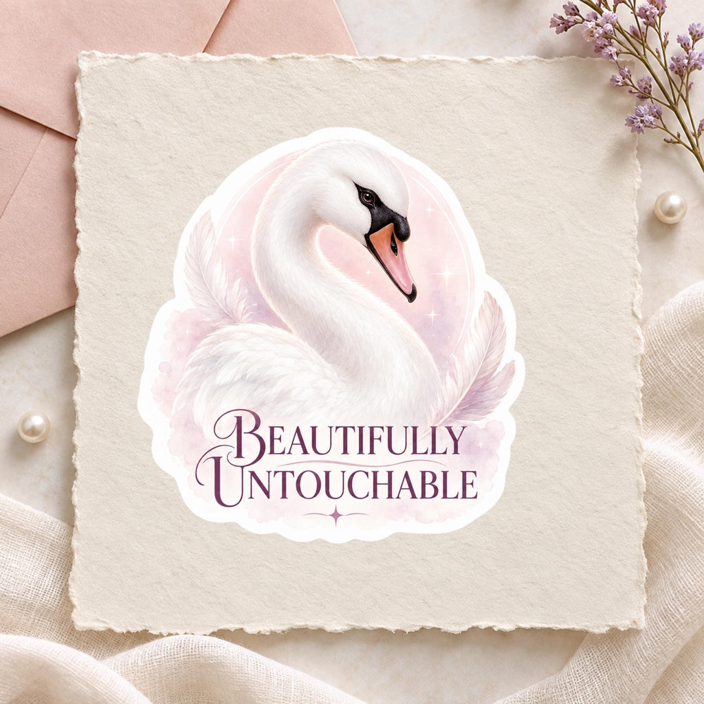 Swan Serenity Stickers
