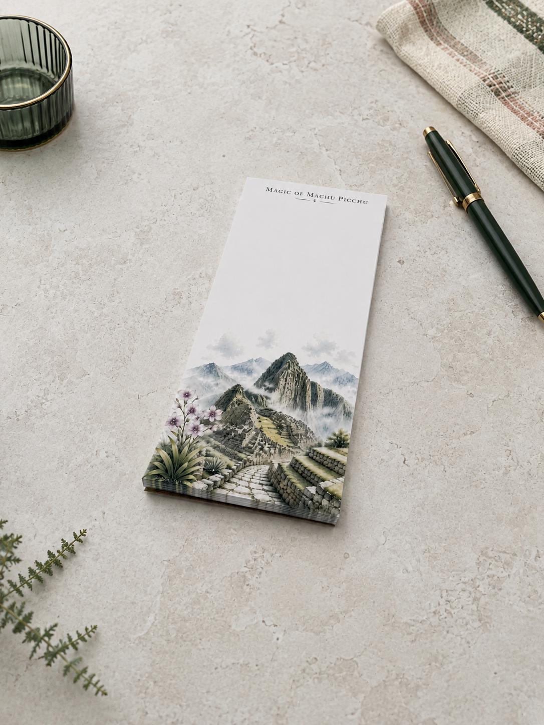 Magic of Machu Picchu Skinny Notepad