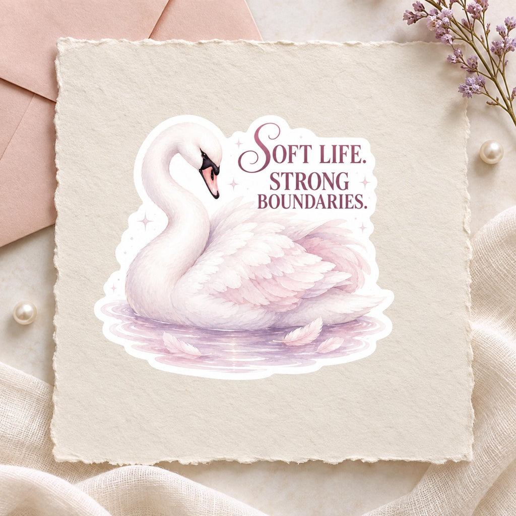 Swan Serenity Stickers
