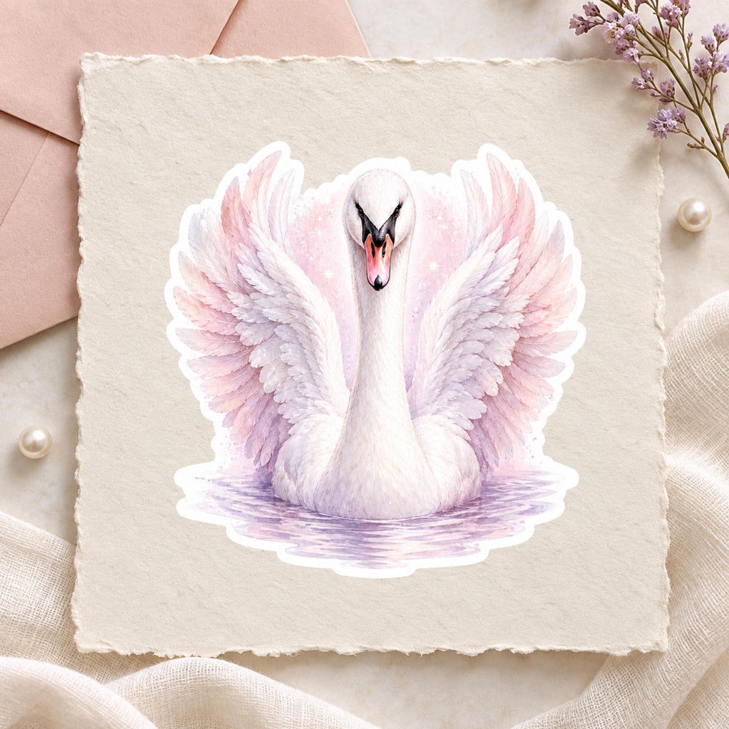 Swan Serenity Stickers