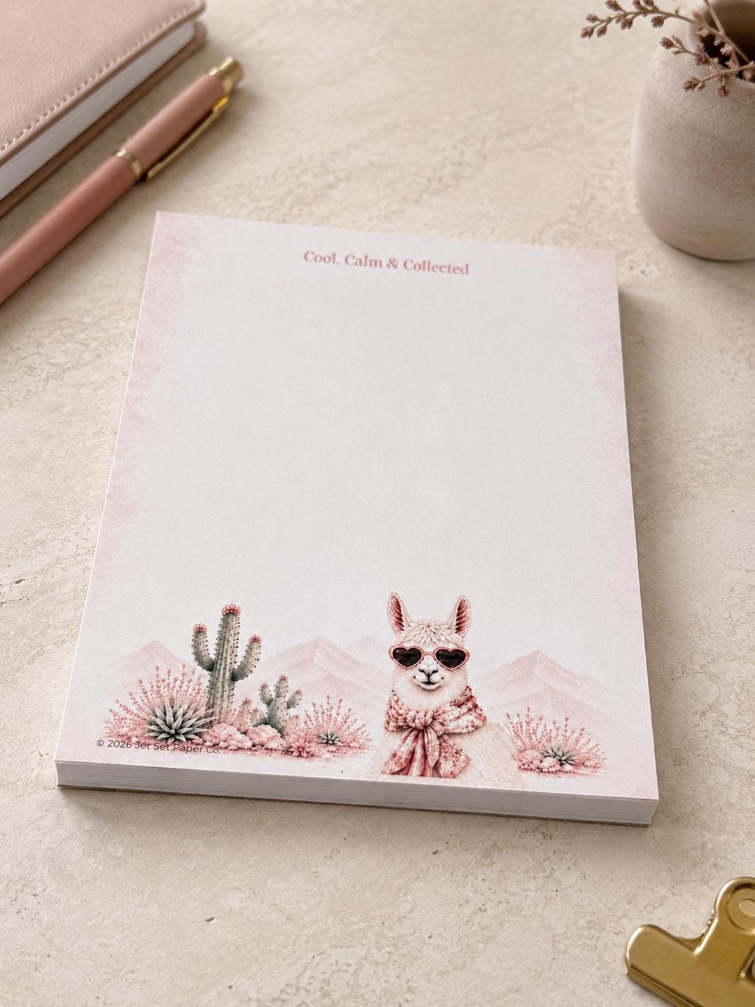 Llama Luxe Mini Notepad