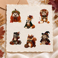 Woodland Halloween Sticker Pack | Fall Animal Decals (6 Pack)