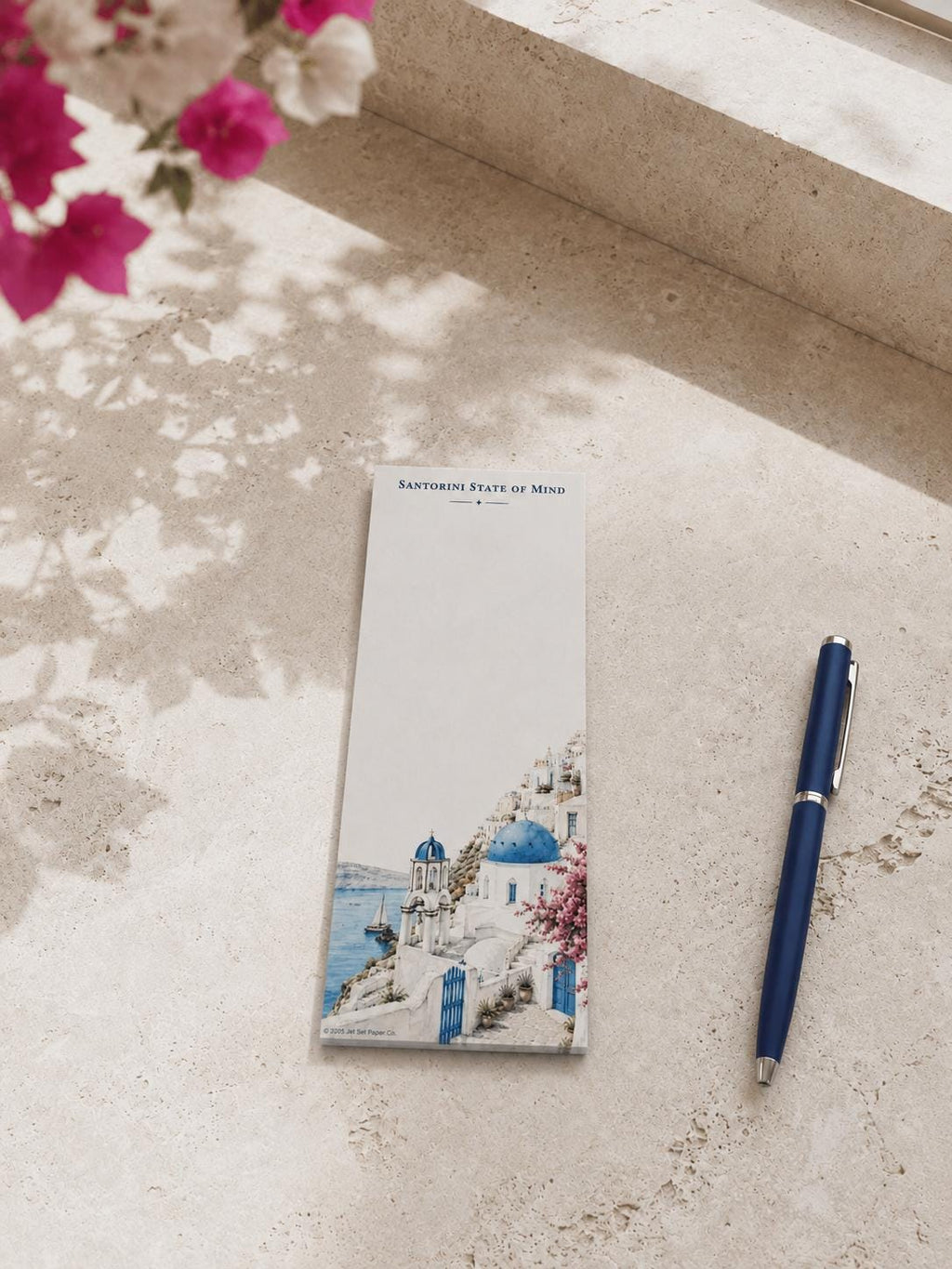 Santorini State of Mind Skinny Notepad