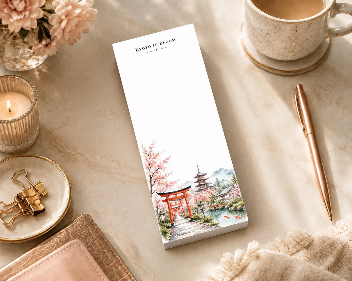 Kyoto in Bloom Skinny Notepad