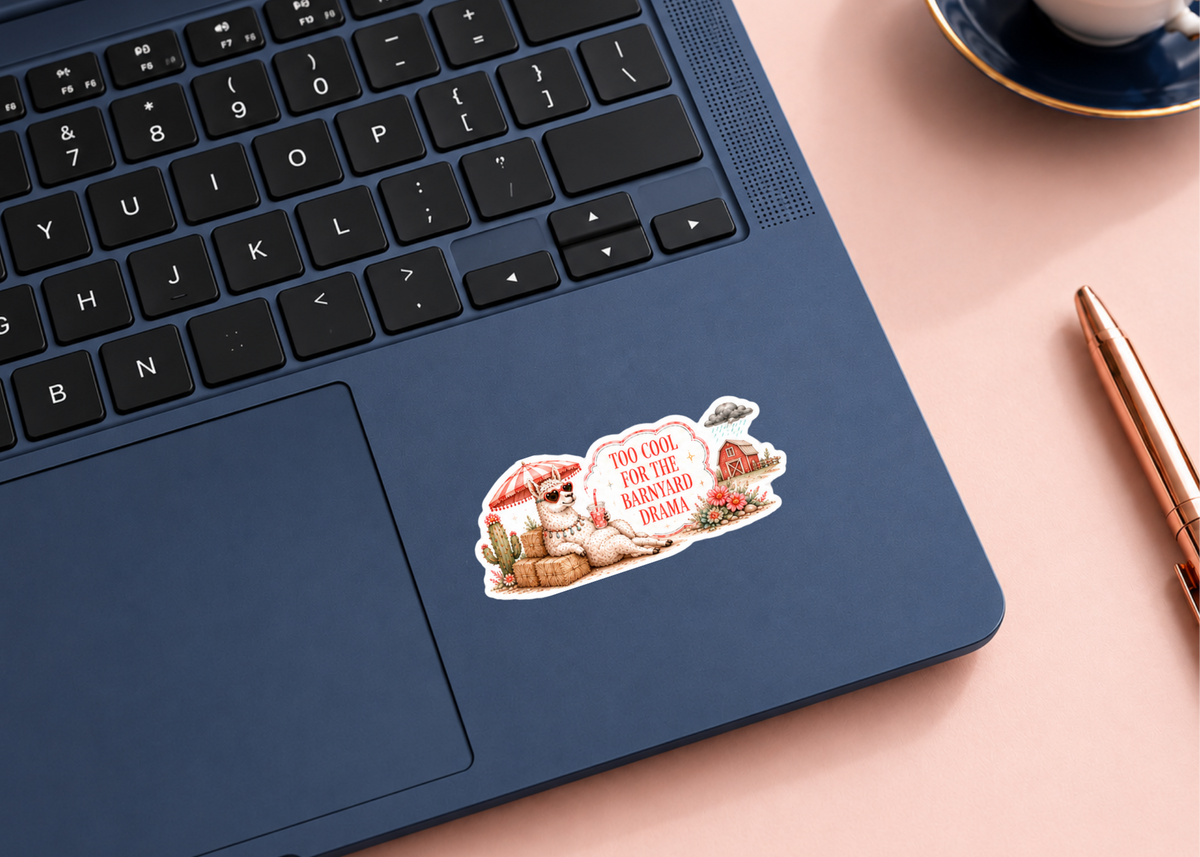 Llama Luxe Matte Vinyl Stickers