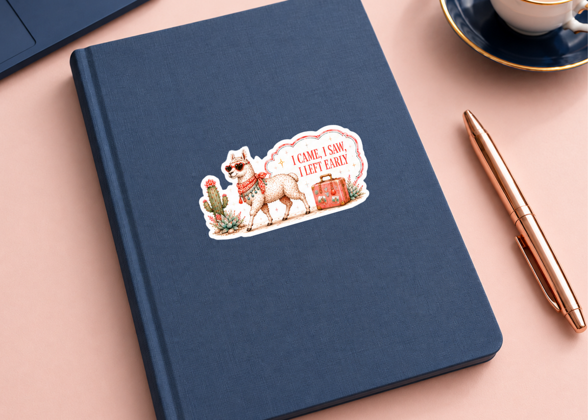 Llama Luxe Matte Vinyl Stickers