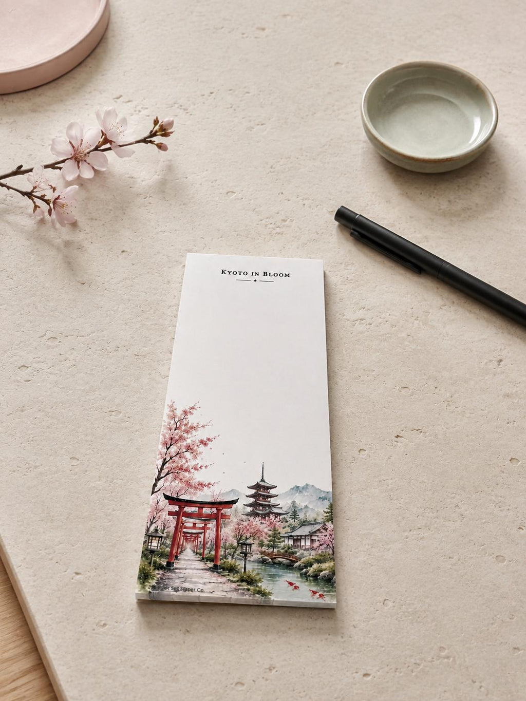 Kyoto in Bloom Skinny Notepad