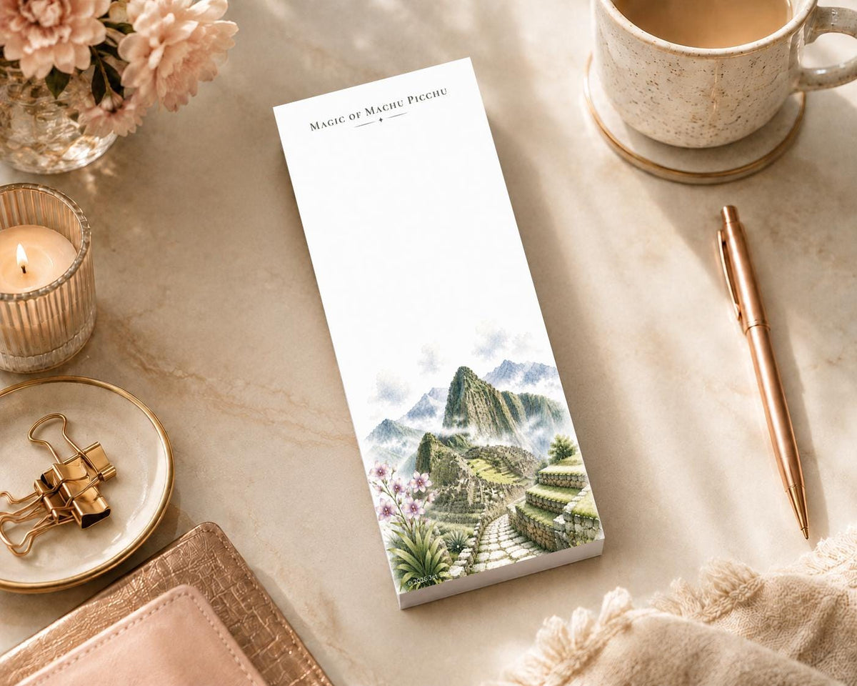 Magic of Machu Picchu Skinny Notepad