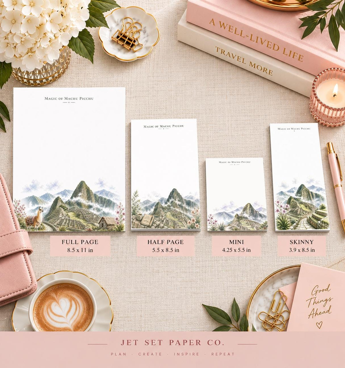 Magic of Machu Picchu Skinny Notepad