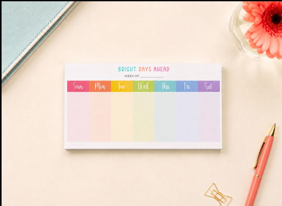 The Bright Side Skinny Weekly Planner Pad