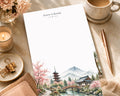 Kyoto in Bloom Notepad | Watercolor Japan Travel Desk Pad (8.5 x 11 inches)