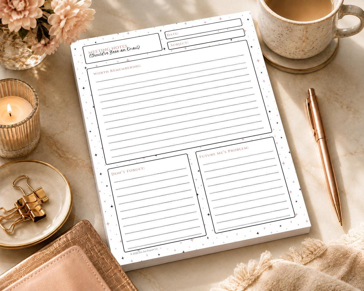 Funny Corporate Humor Desk Notepad | Office Humor To-Do List (8.5 x 11 inches)