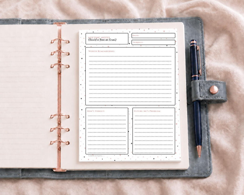 Funny Corporate Humor Desk Notepad | Office Humor To-Do List (8.5 x 11 inches)