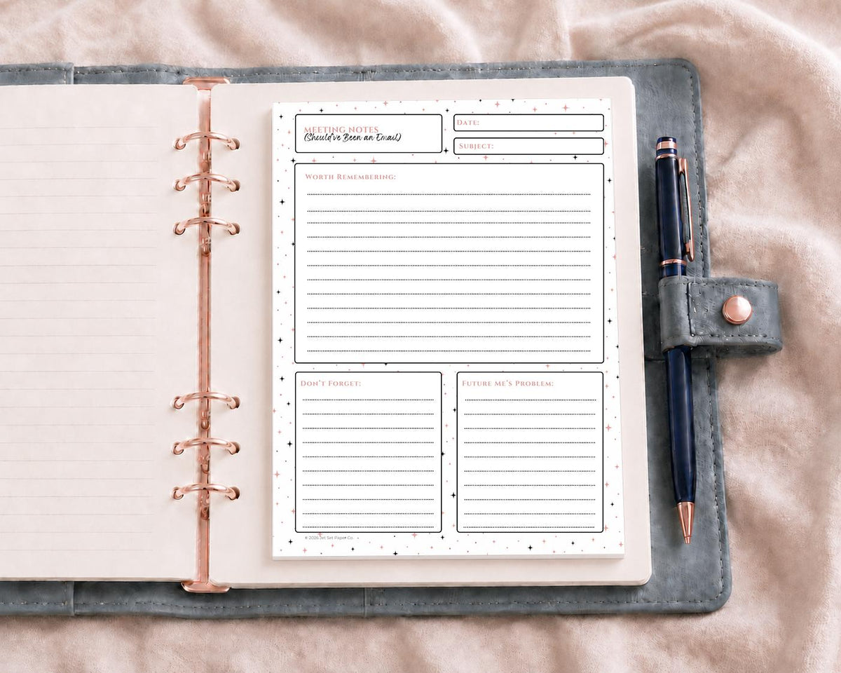 Funny Corporate Humor Desk Notepad | Office Humor To-Do List (8.5 x 11 inches)