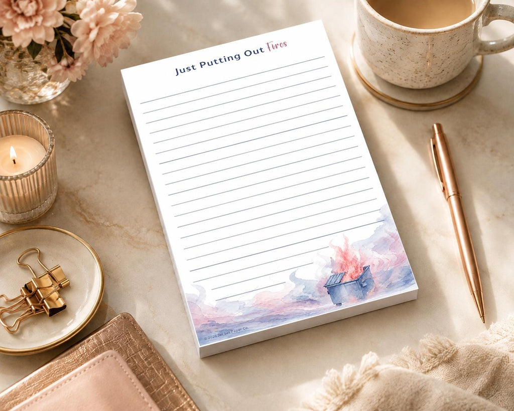 Everyday Edit Half Page Notepad | Millennial Plot Twist Memo Pad | Funny Notepad