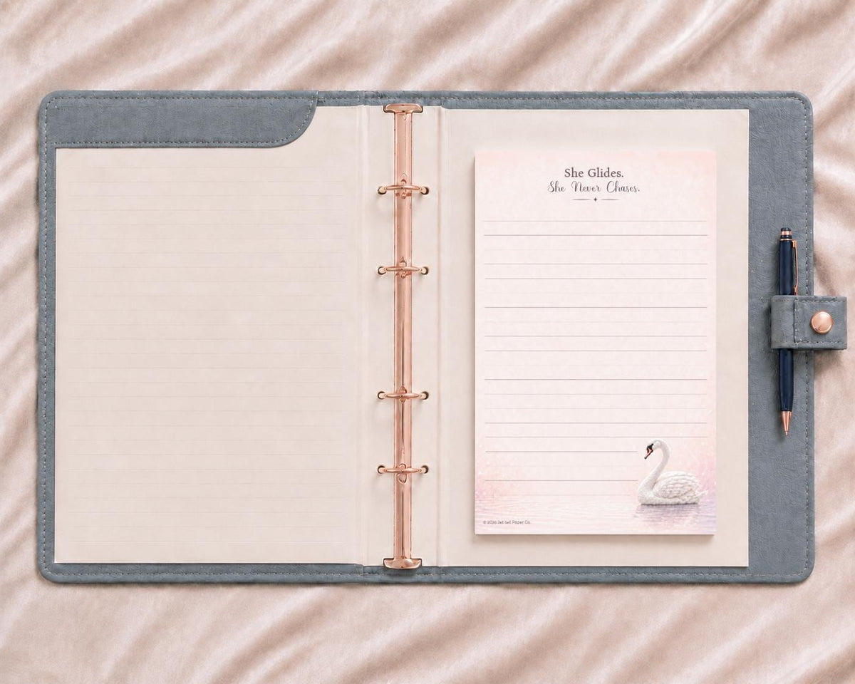 Wildly Iconic Mini Notepad | Rise with Grace Swan Pad | Blush Pink Princess Watercolor Design