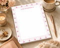 Everyday Edit Full Page Notepad | Très Cherry Notepad | Coquette Stationery