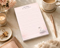 Wildly Iconic Mini Notepad | Rise with Grace Swan Pad | Blush Pink Princess Watercolor Design