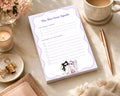 Spooky Season Half-Page Notepad | Retro Lavender Ghosts, Daily Checklist (Physical Product)