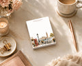 London Calling Mini Notepad | Watercolor Big Ben, Telephone Box Stationery