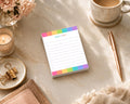 Everyday Edit Mini Notepad | Bright Checklist Pad | Rainbow To-Do List